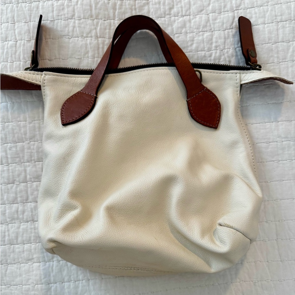 Parker Thatch Eggshell Leather Small Charlie Bag - image 2